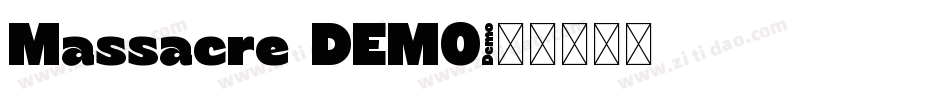 Massacre DEMO字体转换